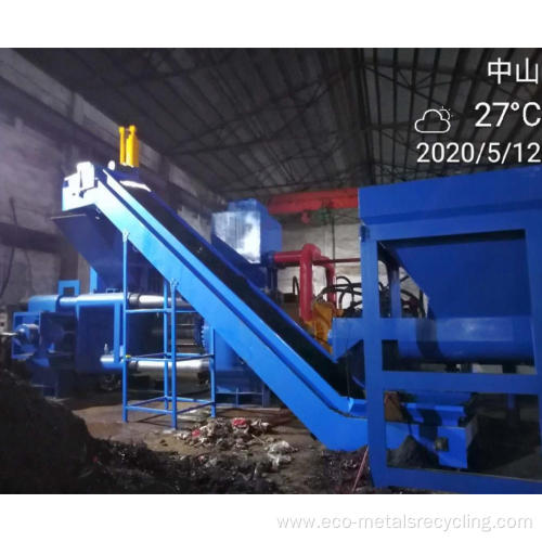 Horizontal Steel Scrap Materials Press Briquette Machine